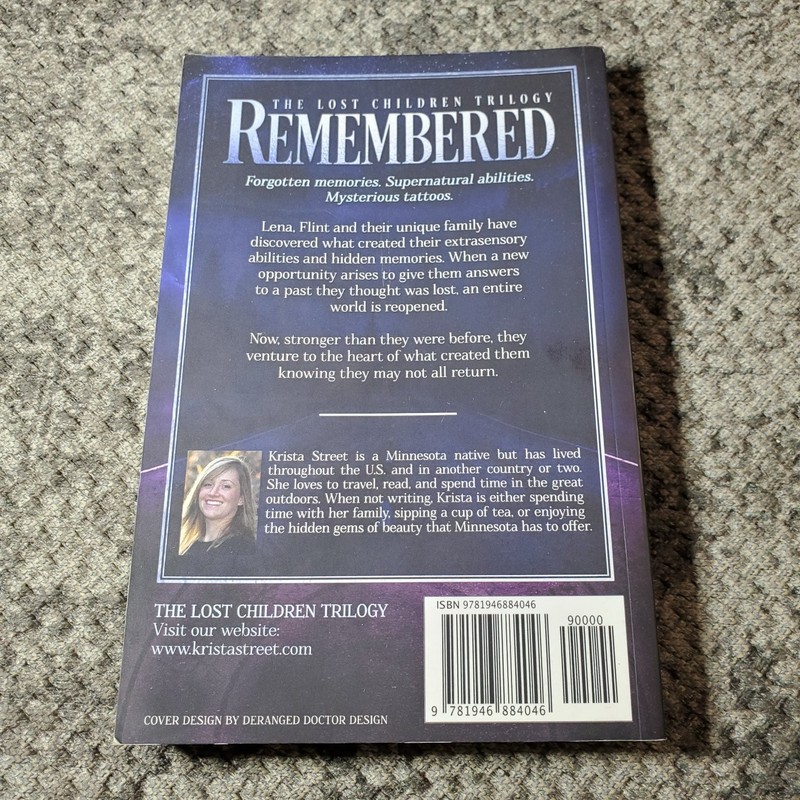 Remembered & Reborn Krista Street 2017 Lost Children Trilogy Books gallery