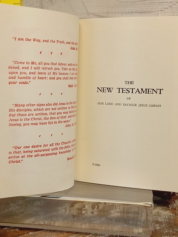 New Testament and Following of Christ, Annotated by Challoner & Ganss 1946-1960 gallery