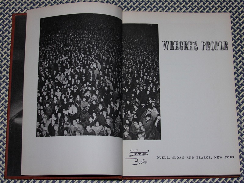 WEEGEE'S PEOPLE, First Ed. HC, 1946, Very Good, No Marks, Duell, Sloan, & Pearce gallery