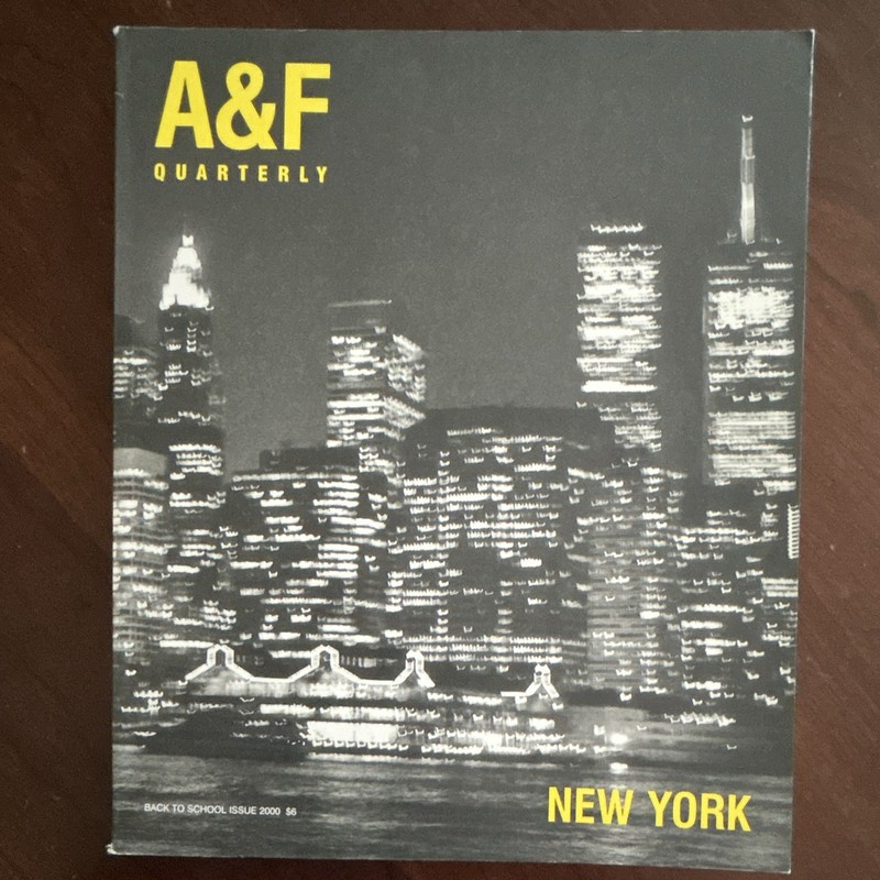 Abercrombie & Fitch Quarterly NY Back to School 2000 Catalog A&F BRUCE WEBER