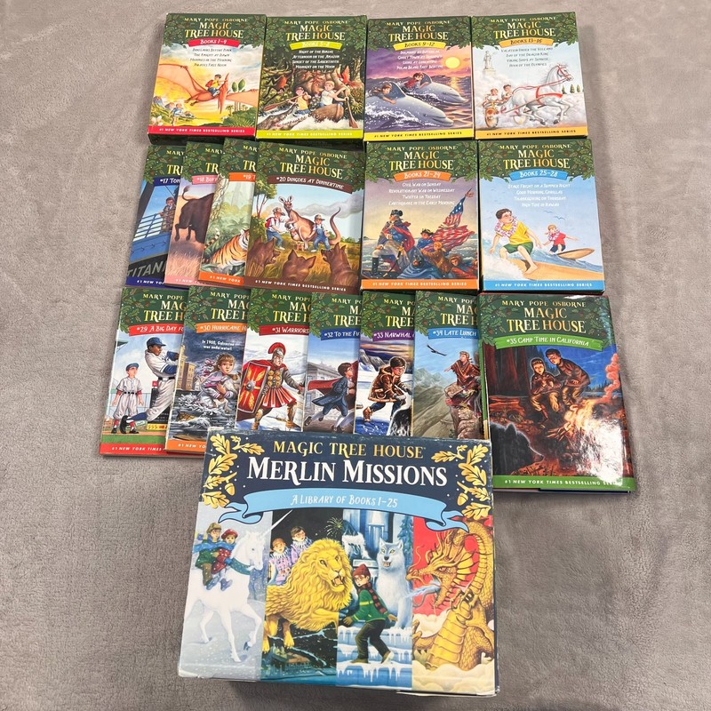 Magic Tree House Series Mary Pope Osborne 2 COMPLETE SETS Merlin Missions 60pcs