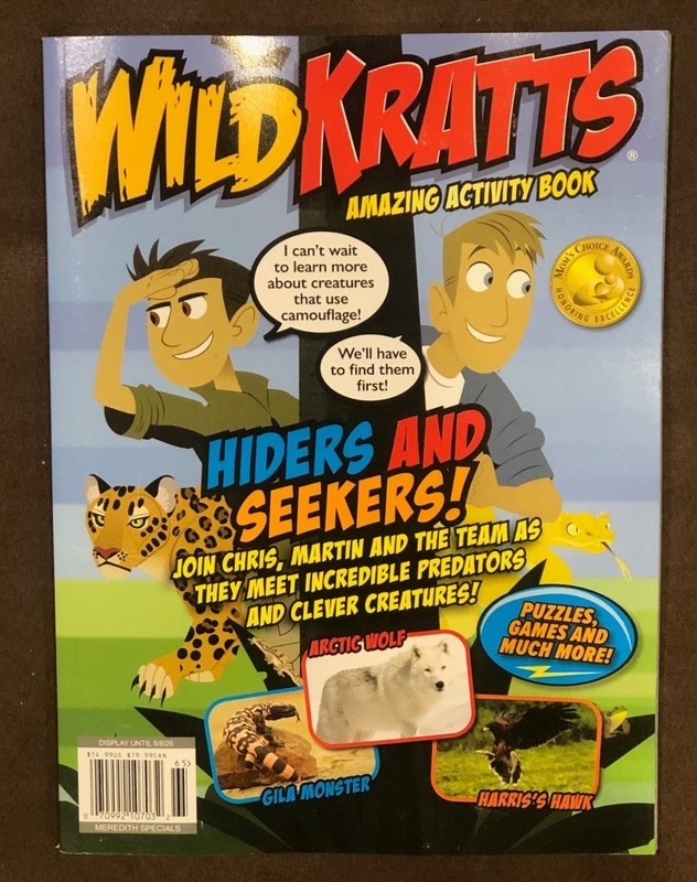 WILD KRATTS KIDS ACTIVITY BOOK MAGAZINE 2026 games life network Cartoon Tv