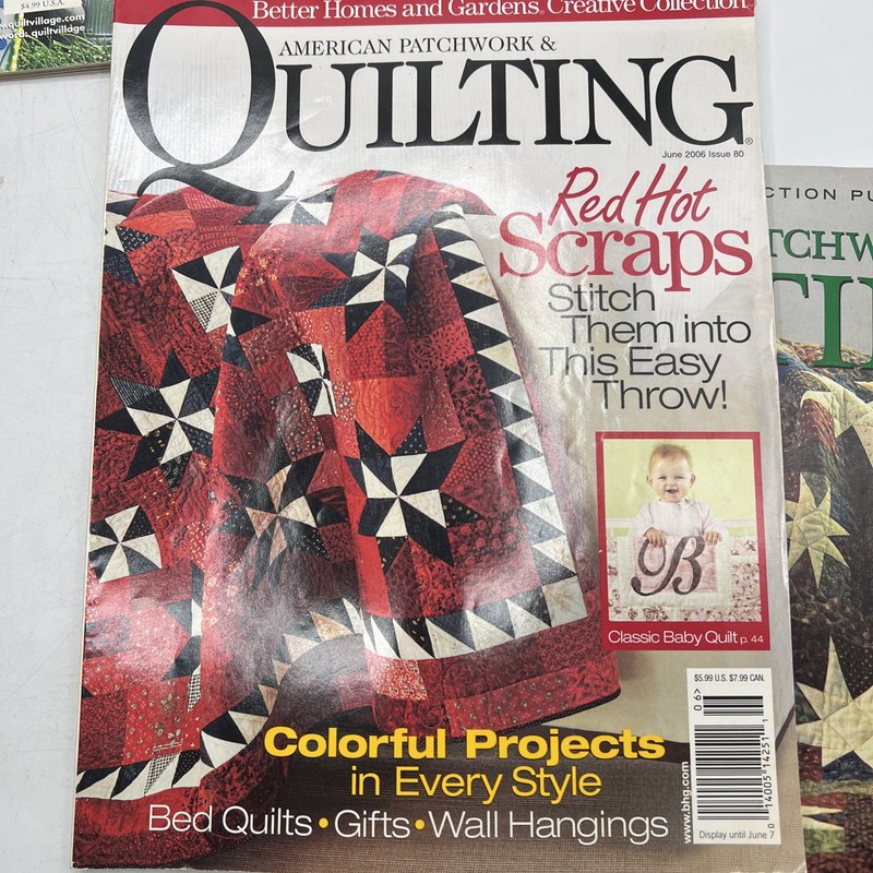 Lot of 4 Magazines BH&G American Patchwork & Quilting 1996 2001 2004 2006 gallery