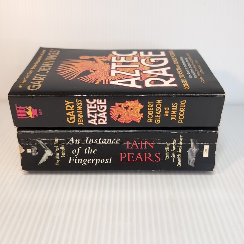 Lot of 2 Book Historical Adventure Mystery Thriller PB Gary Jennings Iain Pears gallery