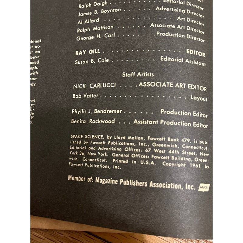 Space Science Lloyd Mallan 1961 Fawcett How-To Book 479 Vintage Space Race NASA gallery