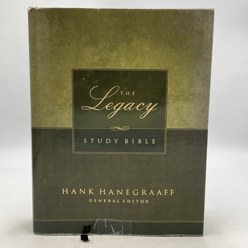 The Legacy Study Bible-NKJV by Hank Hanegraaff General Editor, Hardcover DJ 2007
