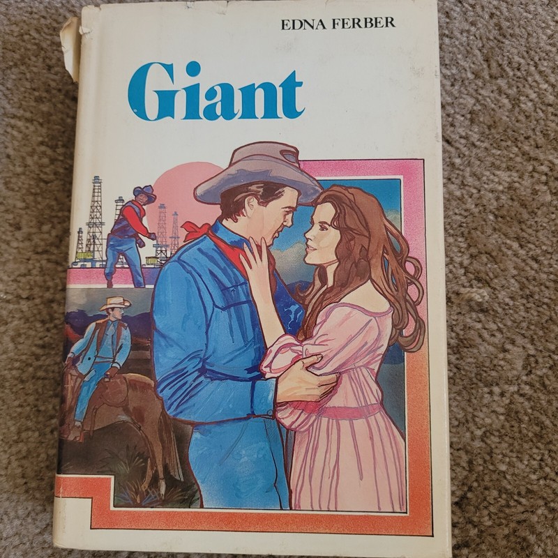 GIANT By Edna Ferber, Book Club Edition Double Day Hardcover (J2)