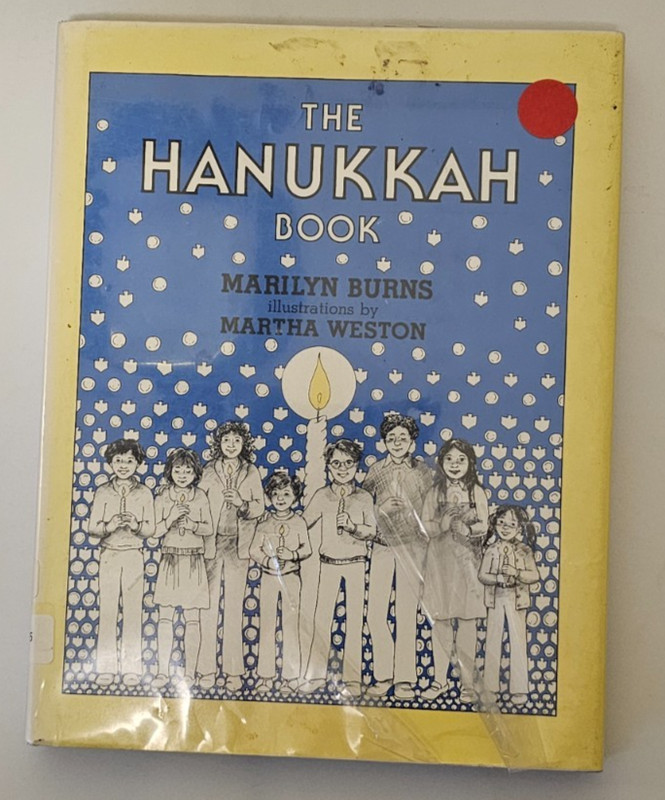 Marilyn Burns The Hanukkah Book 1981 Holiday Children’s Hardcover Book NFY