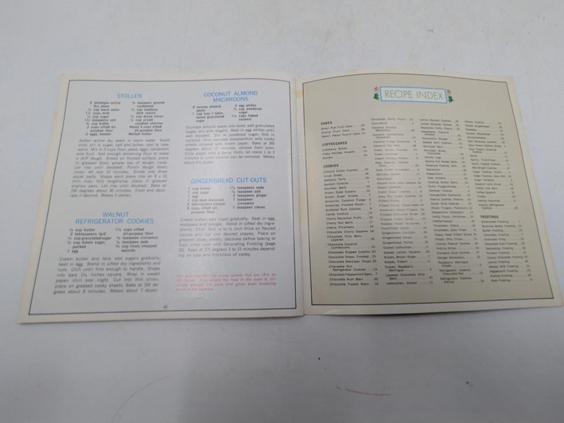 1968 WE Energies Cookie Book Wisconsin Electric Christmas Cooky Recipe Book C gallery
