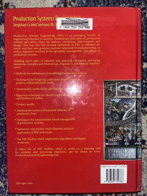 Production Systems Engineering by Semyon M. Meerkov and Jingshan Li (2008,... gallery
