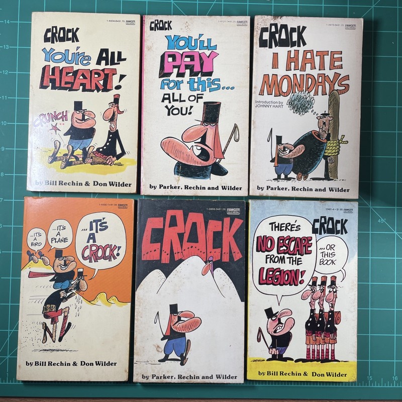 CROCO Paperback Comic Book Lot (6) Bill Rechin & Don Wilder