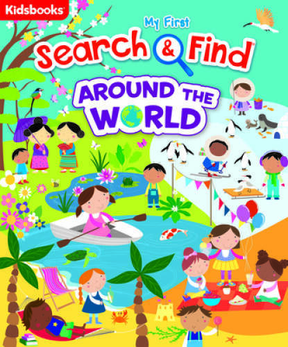 My First Search & Find Around the World – Board book By KidsBooks – GOOD