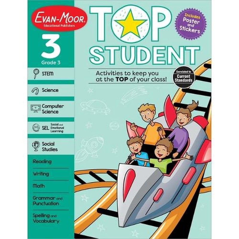 Top Student, Grade 3 by Evan-Moor Educational Publishers (English) Paperback Boo