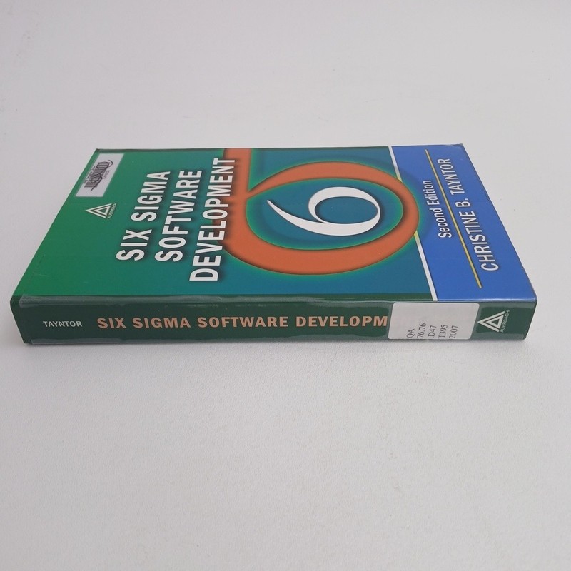 Six Sigma Software Development by Christine B. Tayntor Trade Paperback 2007 gallery