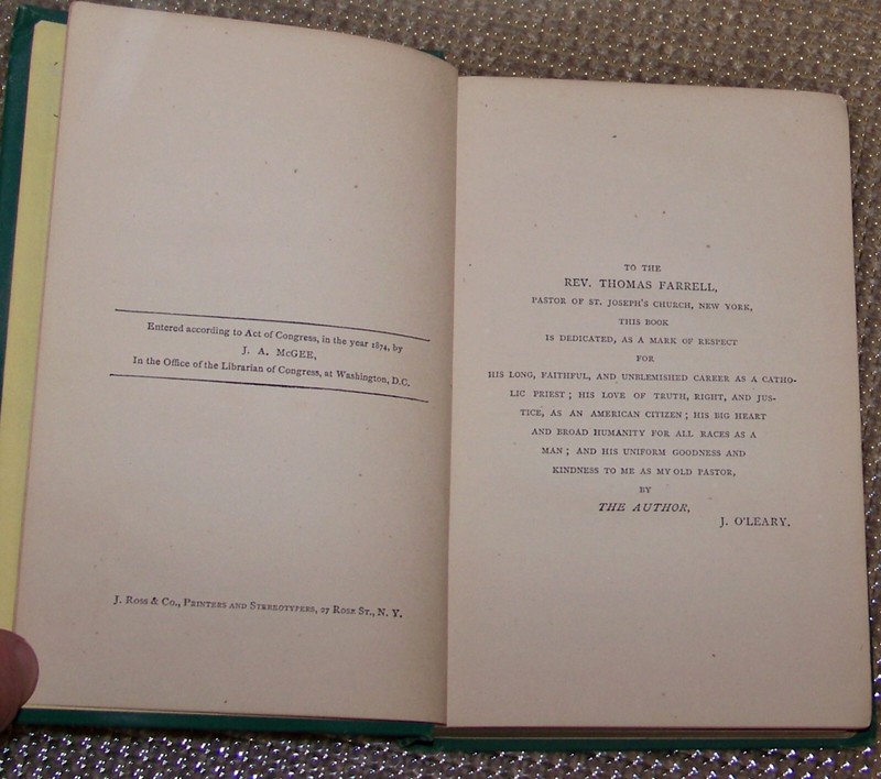 Ireland Among The Nations ~ Rev. J. O'Leary 1874 HC gallery