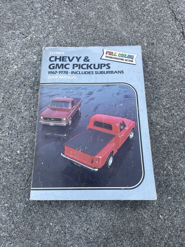 1967-1982 Chevy GMC C-Series PICKUPS- SUBURBANS Clymer Shop Manual Full Color