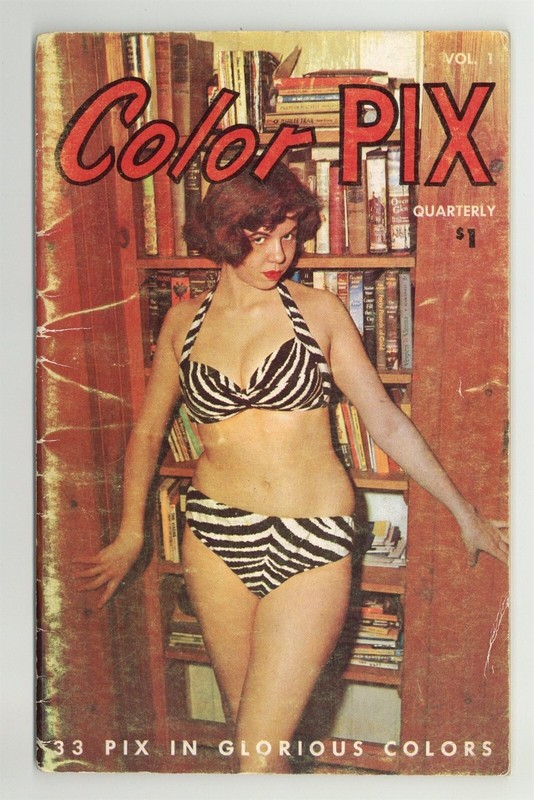 Color Pix 1950 Female Art Photography 36pgs Retail News Pinup Magazine M32242