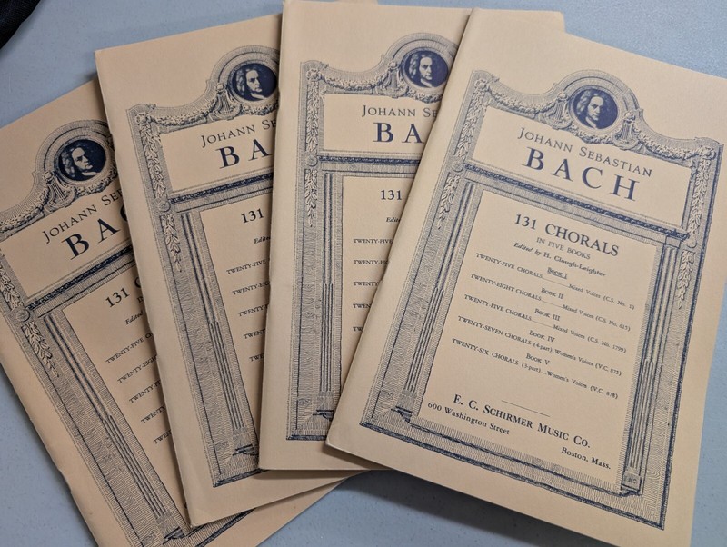 Johan Sebastian Bach 131 Chorals in 5 books CS No 1 25 chorals 4 copies 250318