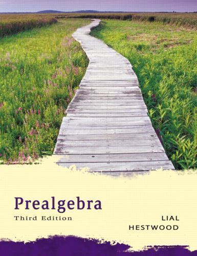 Prealgebra (3rd Edition), Hestwood, Diana L.,Lial, Margaret L., Good Book