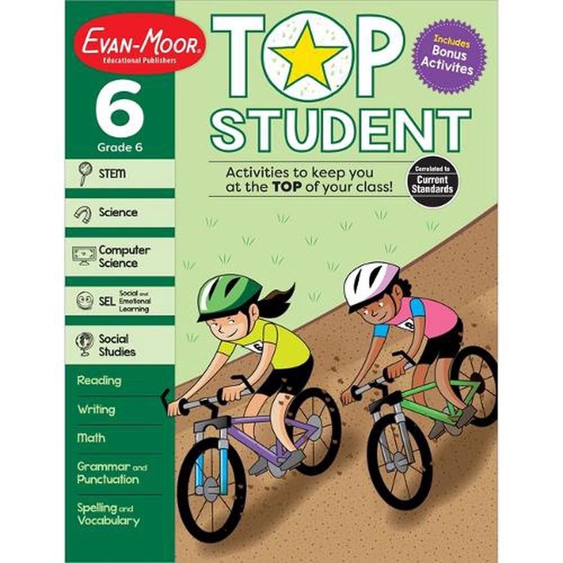 Top Student, Grade 6 by Evan-Moor Educational Publishers (English) Paperback Boo