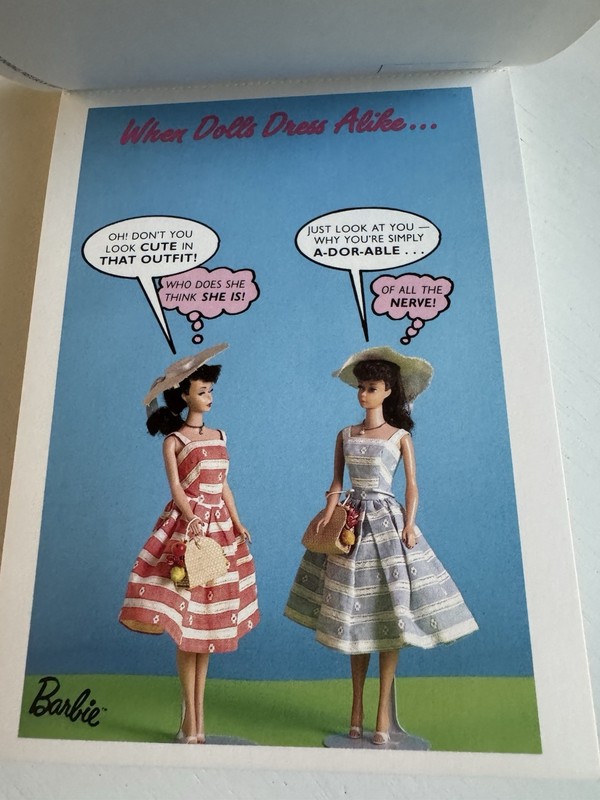 "Nostalgic Barbie: A Postcard Book" from 1990, featuring 30 detachable postcards gallery