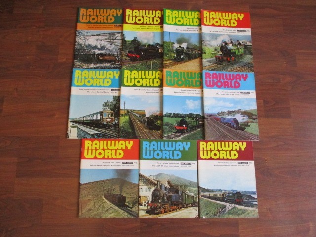 Bundle/Job Lot Railway World Magazine x 11 – Consecutive Issues Jan to Nov 1972