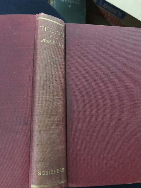 Theism Robert Flint The Baird Lecture 1876