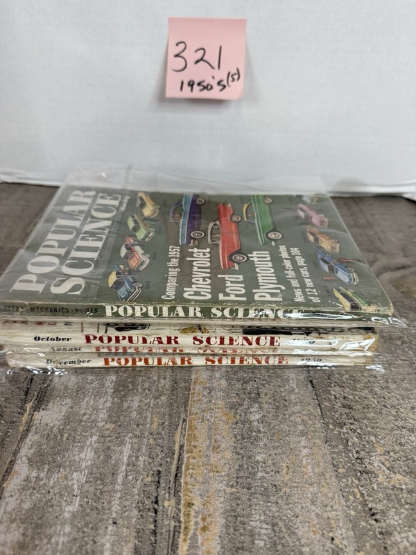 Popular Science Bundle Of 5 Magazines From The 1950’s #321 gallery