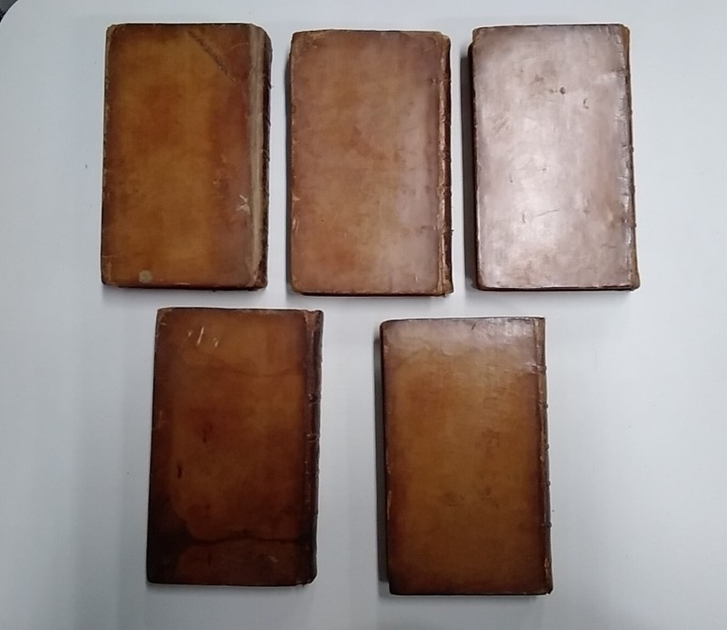 The Jewish Spy Series By Marquis D'Argens, 5 Vols. 1766. Rare. Leatherbound gallery