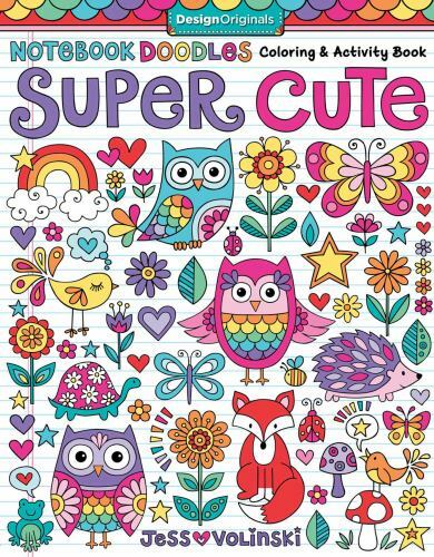Notebook Doodles Super Cute: Coloring & Acti- 9781497201392, paperback, Volinski
