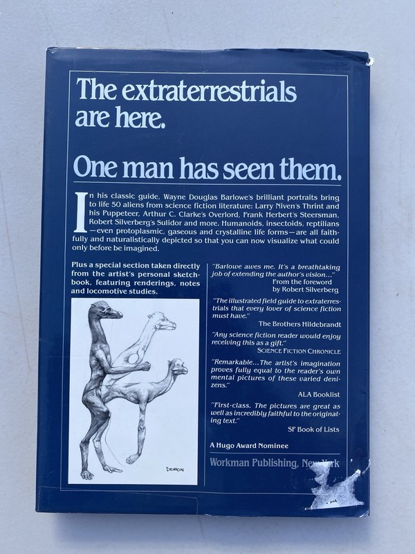 Barlowe’s Guide To Extraterrestrials 2nd Ed. 1987 HC/DJ gallery