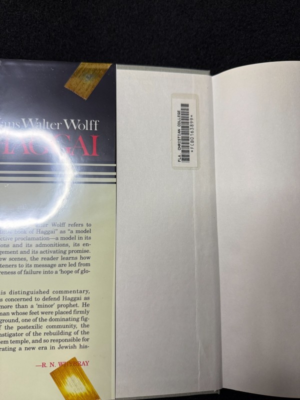 Haggai A Commentary Hans Walter Wolff 1988 Biblical Studies Old Testament Ex-Lib gallery