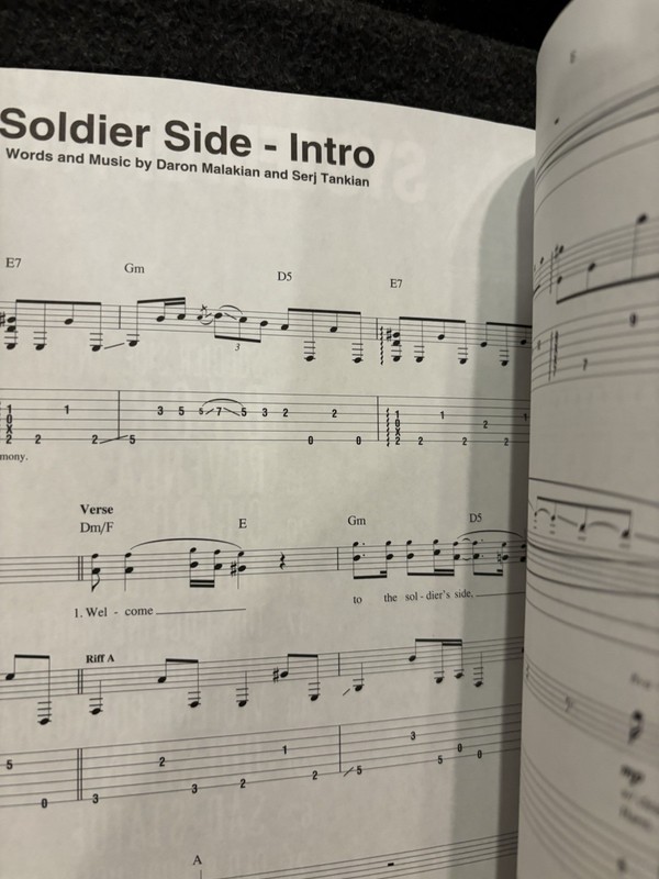 System Of A Down Mezmerize SONGBOOK Sheet Music Guitar Tab 2005 Album SOAD RARE gallery