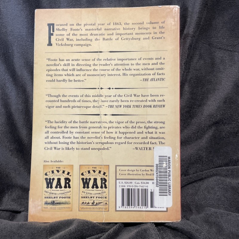 The Civil War: A Narrative: Volume 2: Fredericksburg to Meridian - GOOD gallery