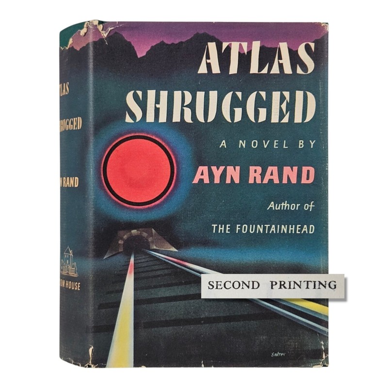 Atlas Shrugged – 2nd Printing / 1st Edition – 1957 – Ayn Rand – Dust Jacket