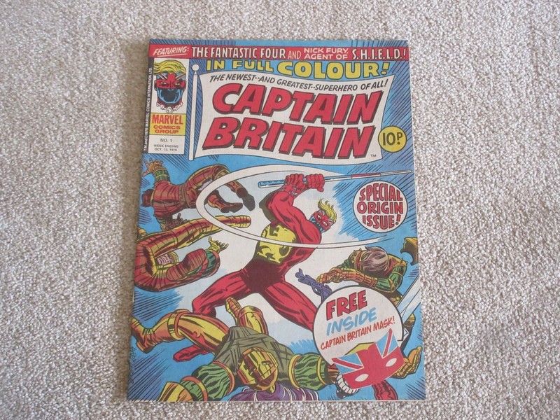 Captain Britain Comics # 1 Marvel UK ,October 13th 1976 VF