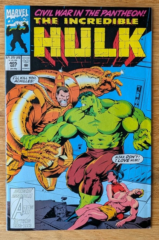 The Incredible Hulk #405- Marvel Comics-1993-Vfn- Bagged & Boarded