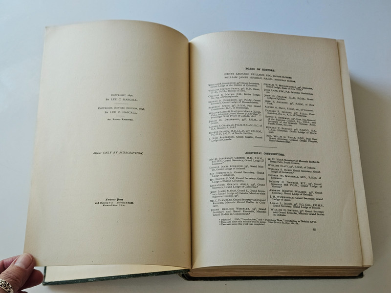 Antique HISTORY of FREEMASONRY AND CONCORDANT ORDERS, HC, 1916, NICE! gallery