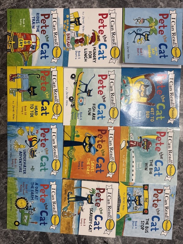 Pete the Cat Phonics Box Set 12 Book Lot My First I Can Read Learn to Read Paper gallery