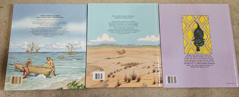 Lot 3 Big Vtg Christopher Columbus Wild West Wonderful storybook A GOLDEN Book gallery