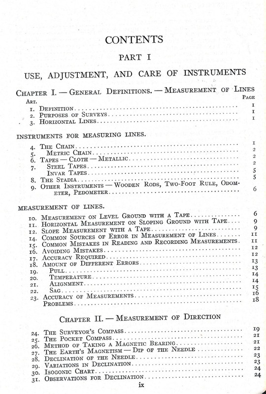 THE PRINCIPLES & PRACTICE OF SURVEYING - ELEMENTARY SURVEYING - 1934 gallery