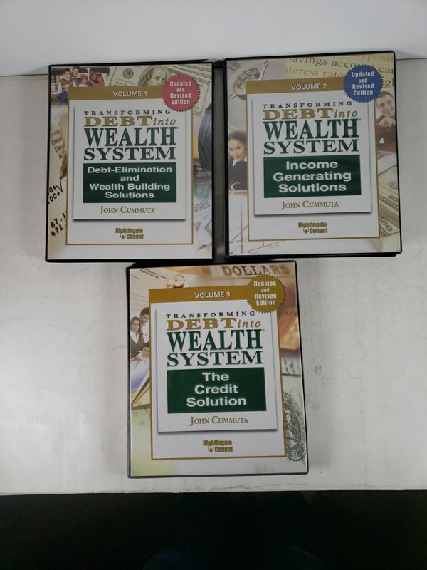 John Cummuta Debt into Wealth System (CD – 3 Sets) Nightingale Conant, Updated