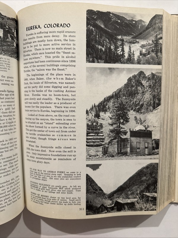 Ghost Towns Of The West by Lambert Florin VTG 1971 Hardcover LARGE 972 Pages! gallery