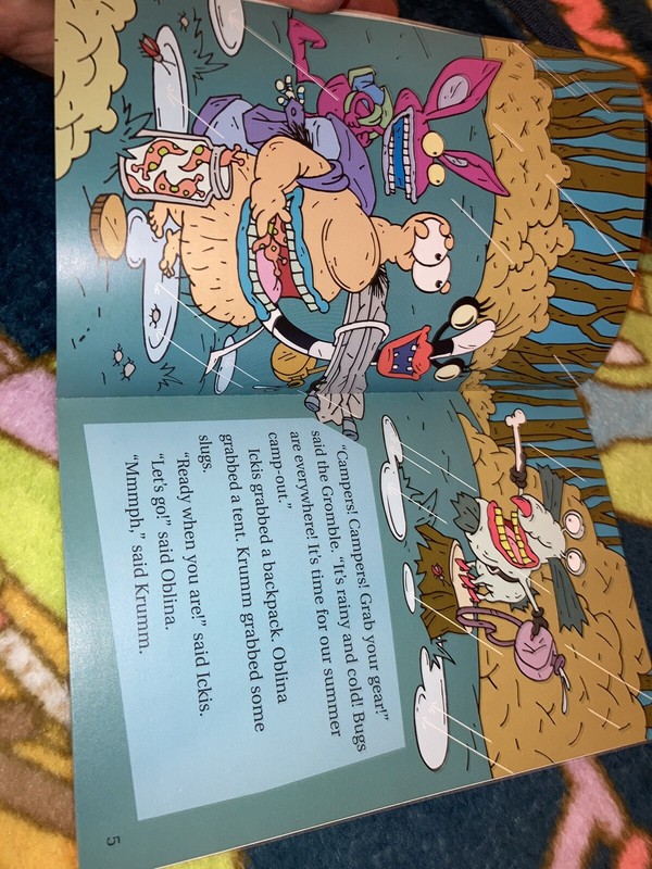 VTG 90’s Nickelodeon Aahhh Real Monsters Camp Out Book Molly Wigand Little Simon gallery