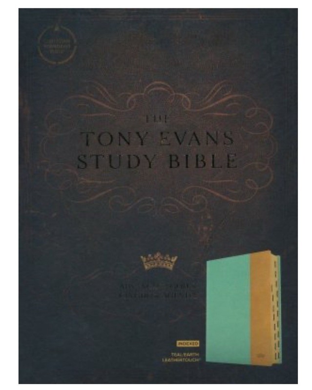 CSB Tony Evans Study Bible, Teal/Earth LeatherTouch : Advancing God's Kingdom gallery