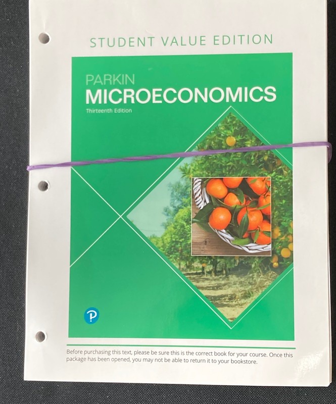 Microeconomics - Loose Leaf, by Parkin Michael, Very Good, FREE SHIP gallery