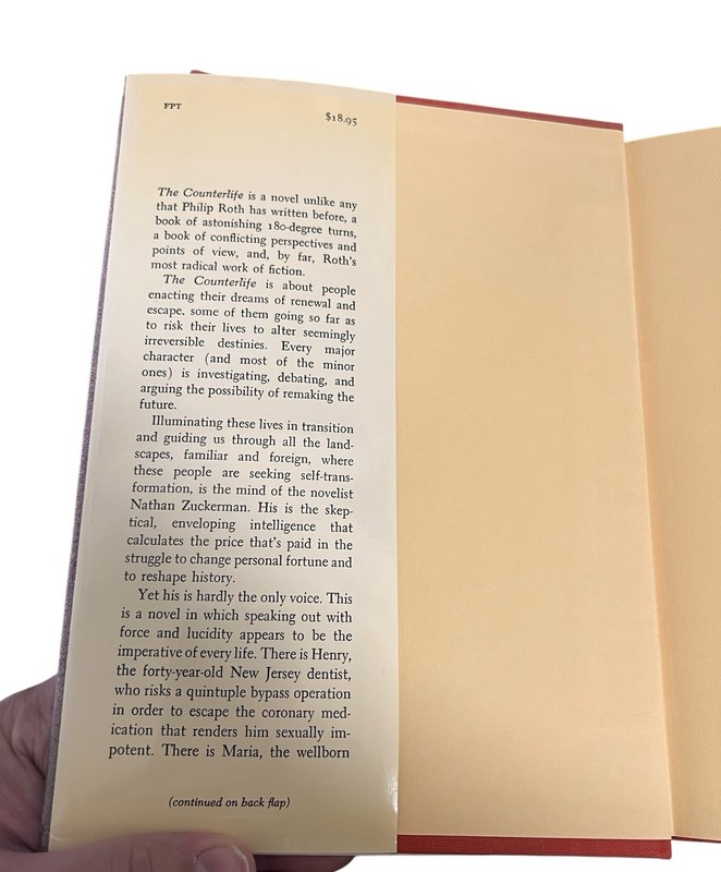The Counter Life By Philip Roth - 1987 Hardcover gallery