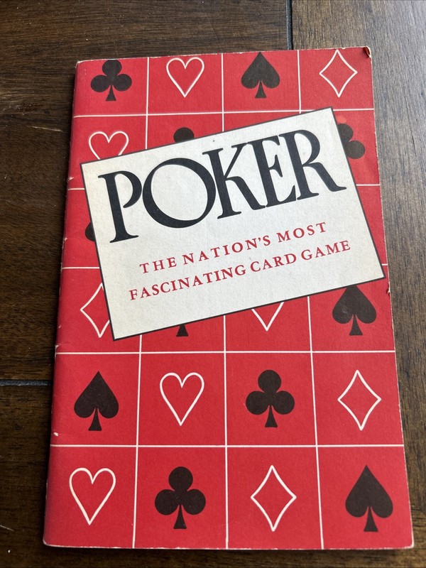 Vintage 1950 Poker The Nations Most Fascinating Card Game Book Booklet