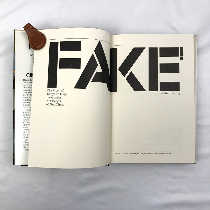 Fake! The Story of Elmyr De Hory First Edition Hardcover by Clifford Irving 1969 gallery