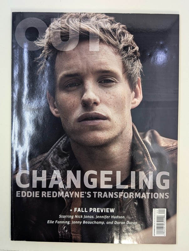 Out Magazine September 2015 Eddie Redmayne Cover Fall Preview Nick Jonas Duran